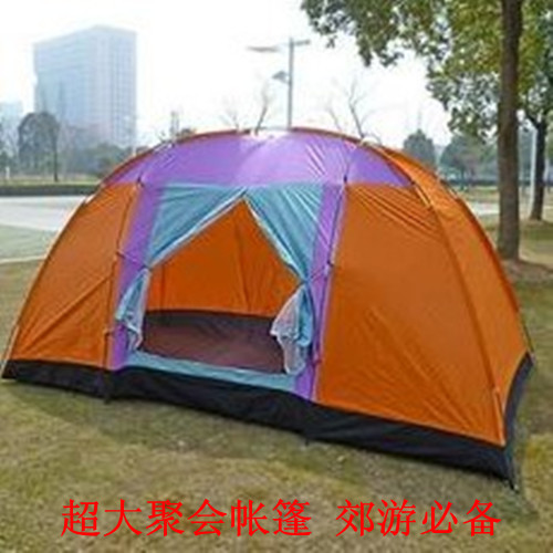 Shengyuan 8-10 people oversized tent outdoor leisure camping tent party tent send 2 moisture-proof pads tent lights