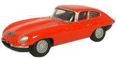 Spot]1:76 Oxford Model 76ETYP002 British Jaguar Red Sports Car