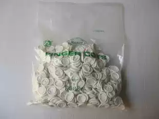 White roll finger sleeve, latex finger sleeve, rubber milky white finger sleeve, disposable finger sleeve, dust-free finger sleeve