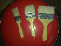 Each inch black white oil sweep wool sweep Paint brush Pig hair sweep row pen barbecue sweep