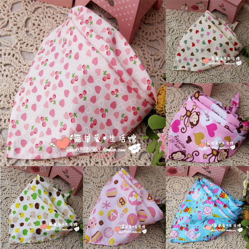 Baby Products Cotton Baby Bibs Bibs Headscarves Scarves Multipurpose Triangular Scarves for Babies and Children