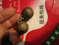 A pair of tiger bronze bells with loud double - sided carvings of the Republic of China written with Tiger King 1