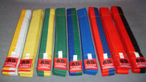 Korean brand Taekwondo ribbon Taekwondo belt Color belt Taekwondo grading belt