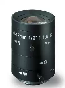 Industrial Camera Lens HD 6-12MM1 2 Undistorted Industrial Lens