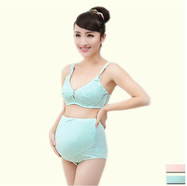 Bộ đồ lót bà bầu 2016 mùa hè mỏng cotton bà mẹ cho con bú áo lót quần lót bộ đồ lót bà bầu mùa hè - Áo ngực cho con bú / Quần lót / Quần chăm sóc trước sinh