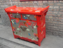 (Hongtaisheng lacquerware) Shanxi Pingyao push light lacquerware cabinet porch cabinet Hall cabinet door cabinet