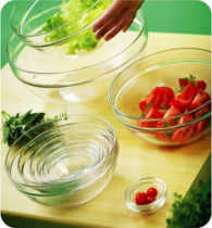 French Bow Arrow Lemeria Transparent All-steel Salad Bowl Salad Bowl salad bowl seasoning bowl (8 models for selection)