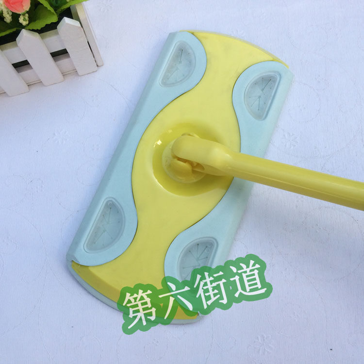 Electrostatic dust removal paper with mop, thick aluminum rod, EVA edging, and send with wet or dry towel