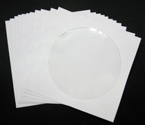 CD white bag 120g thickest disc paper bag Burning disc protection bag 100 pcs per pack