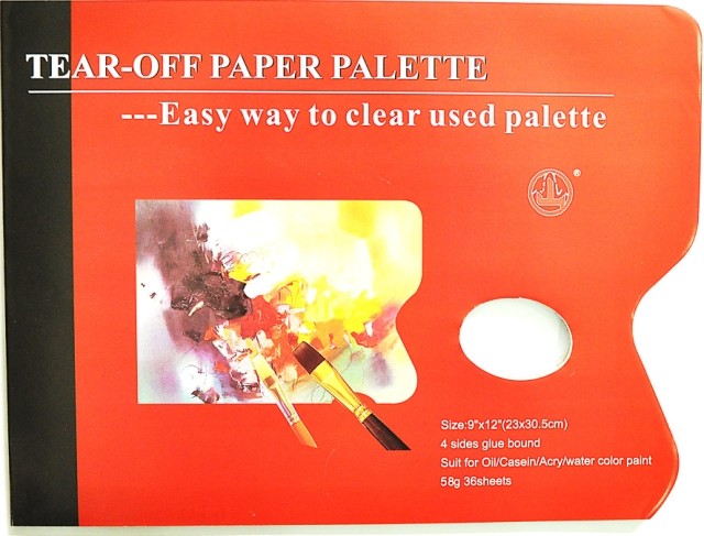 -Color palette Tearable disposable - 25 4cmX35 5cm 60g sheets 24 sheets