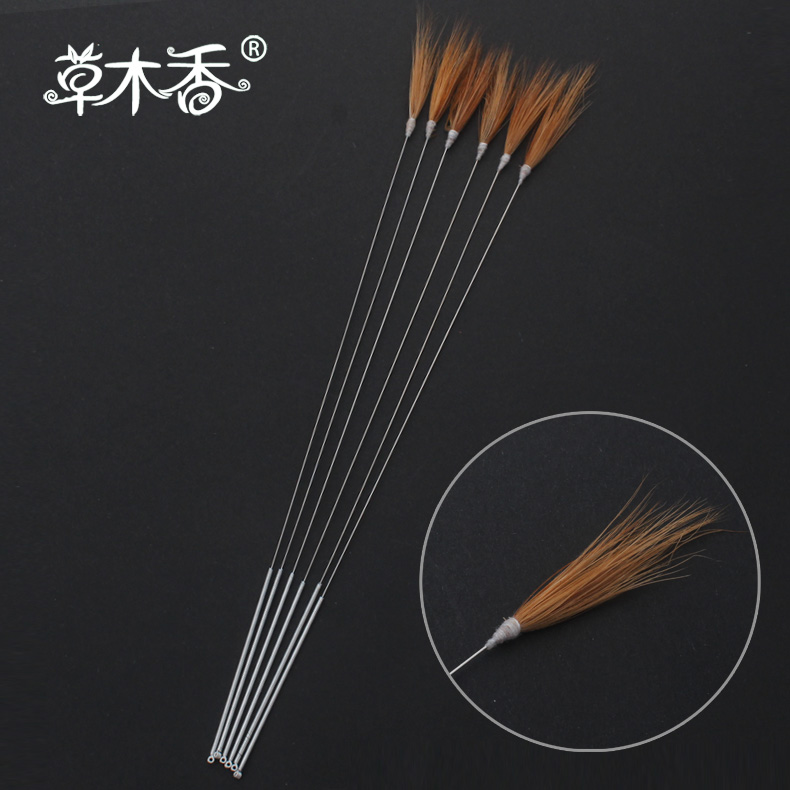 买5送1精品采耳工具银针鸡毛棒 纯手工绑制鸡毛扫 掏耳朵挖耳工具