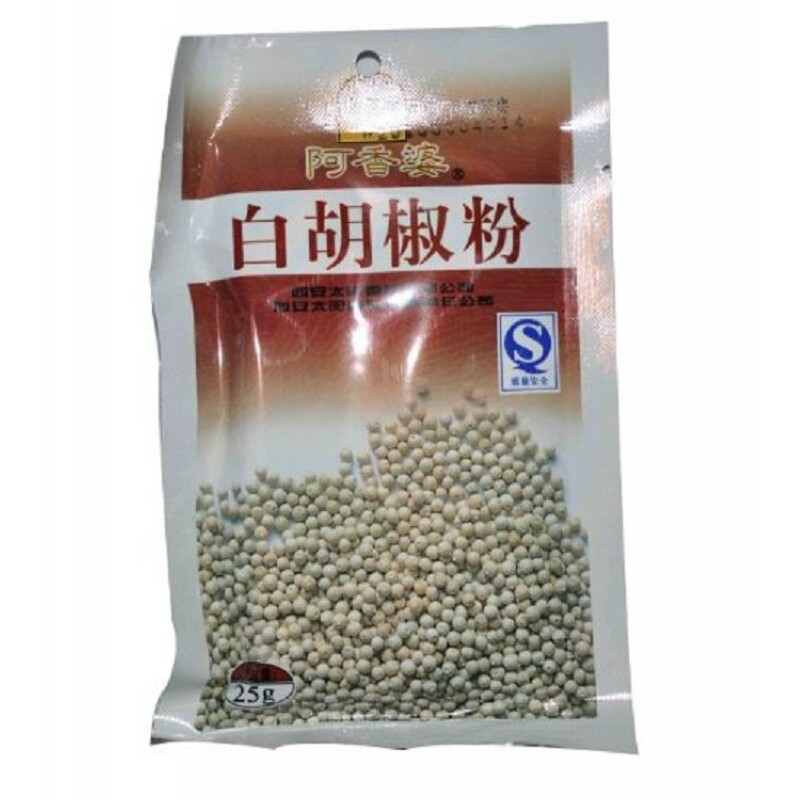 【天猫超市】阿香婆白胡椒粉25g小袋装餐饮烹调专用烧菜好调料