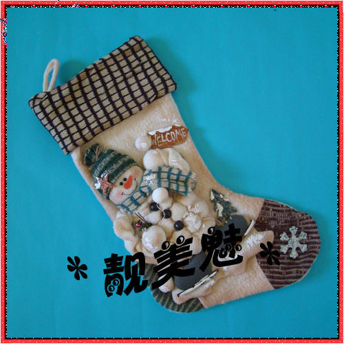 Foreign trade Export Cubism Christmas Snowman Christmas Sox pendant hanging accessories Bags Christmas Gifts Christmas Decorations-Taobao