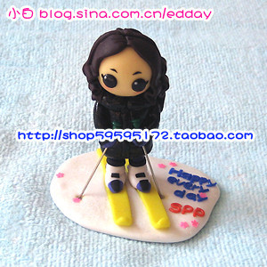 Soft pottery Xiaobai Anime peripheral Q version soft pottery customization Cartoon animation soft pottery Q version characters