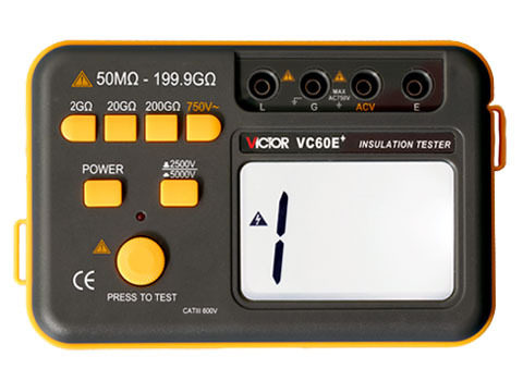 Original Victory insulation resistance tester VC60E digital Megohm meter 2500V 5000V