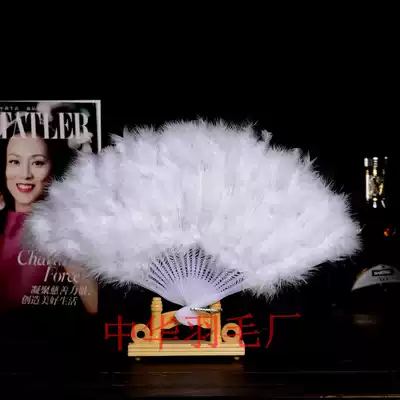 Feather fan feather fan children's dance performance fan down fan 21 stage fan