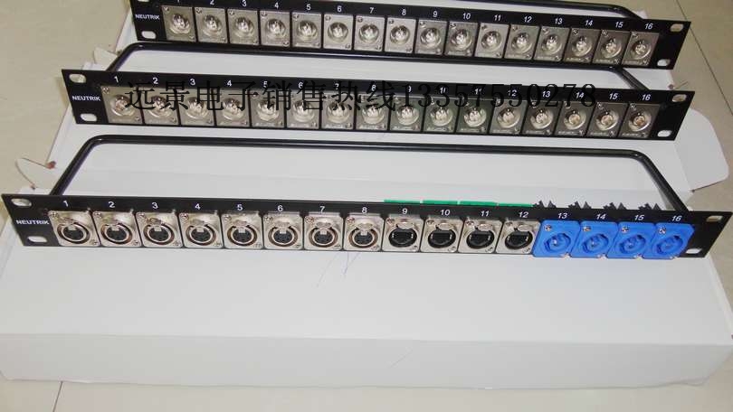 Custom NEUTRIK sehole plate jumper holder CANARE film jumper disc audio-video jumper disc