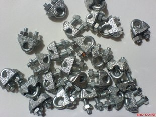 Iron U-shaped chuck Iron galvanized wire rope chuck (chuck) M3 flower basket screw Aluminum sleeve Shackle