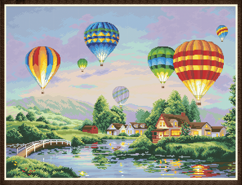 Dim35213 Balloon Glow paper embroidered 10 pages 128g color spray cans paper printing