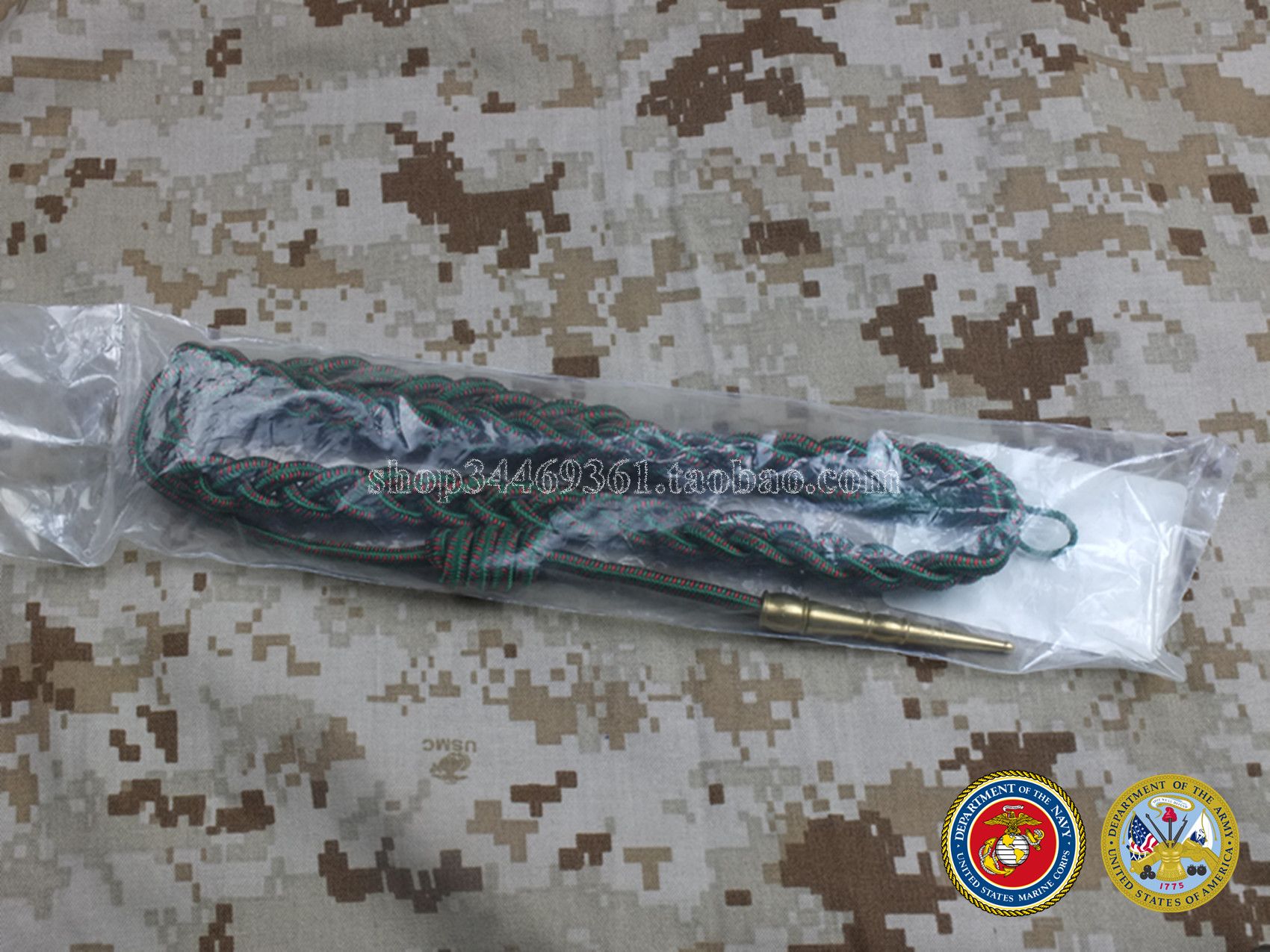 New U.S. Marine Corps Army French Cross Merit Shoulder Strap Tape and First World War Edition