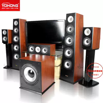 YOHONG yinghan DT-09 true wood skin skin 5 1 home theater audio set HIFI floor speaker subwoofer
