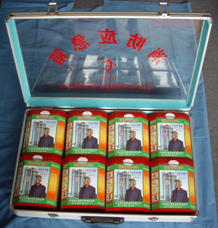 Self-rescue respirator mask box contains 8 masks Aluminum alloy box Emergency escape equipment protection box