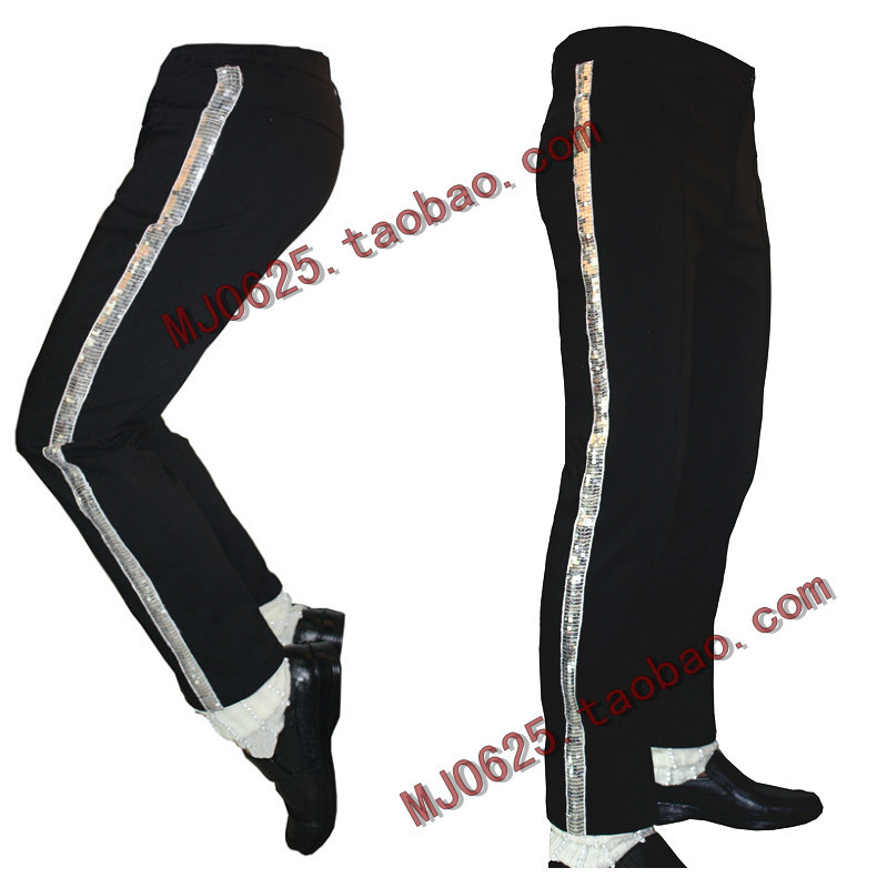 MJ Michael Jackson Billy Gold and Silver Stretch Pants