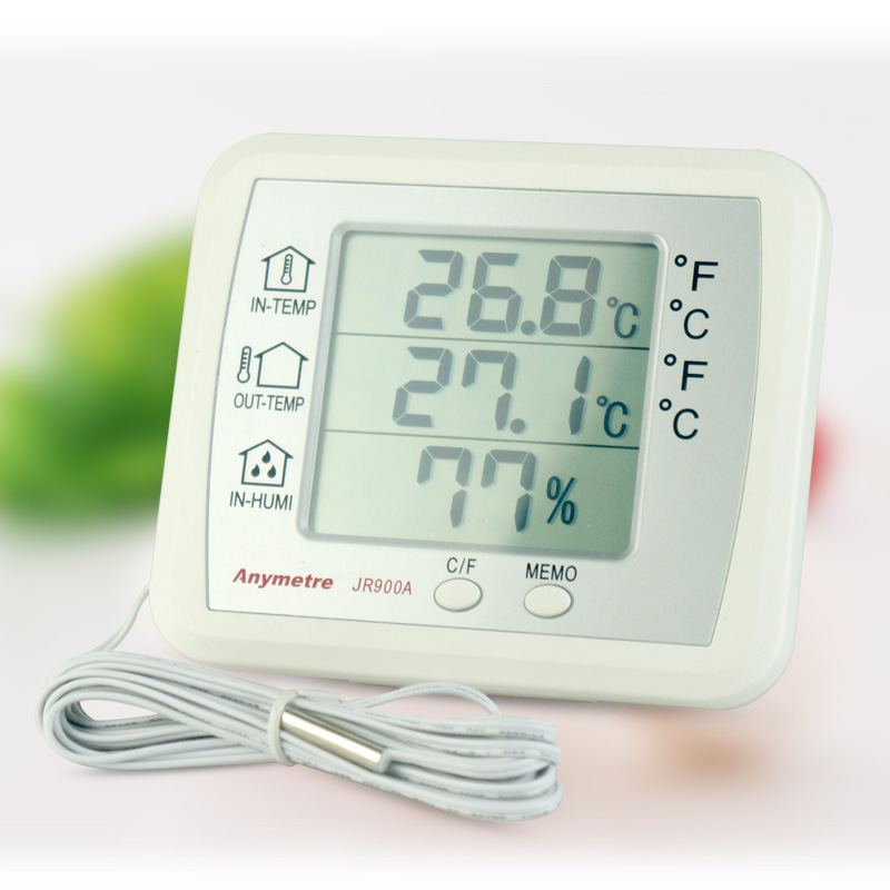 Merde JR900A electronic temperature and humidity meter high precision with probe thermometer imported movement