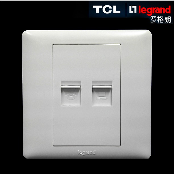 TCL Roglang Switch Socket Beauty Point Series Telephone Computer Socket Voice Internet Socket Sales