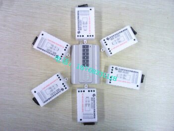 Big keys six-key single way 22V wireless remote control switch single way 800W with wall-style base-Taobao