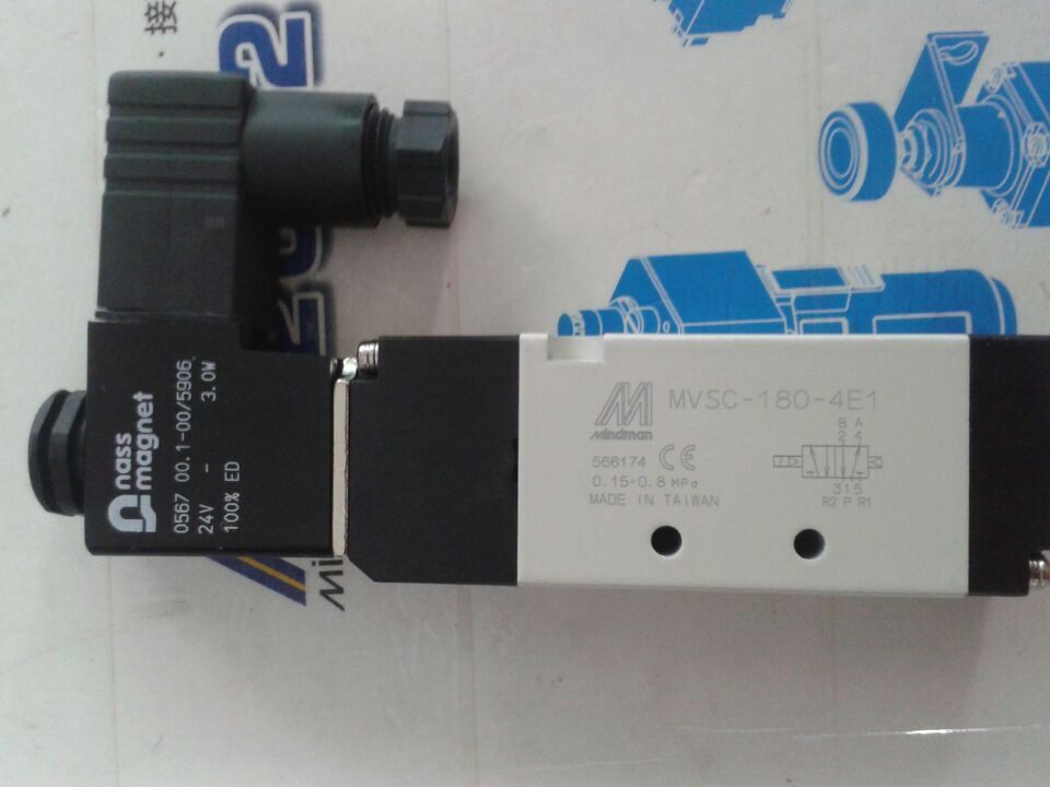 电磁阀MVSC-180-4E1-DC24V(AC220V)-NASS台湾金器Mindman全新正品