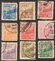 Pu 1 Tiananmen pattern ordinary stamps old 9 full letter back stickers