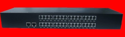 Rack-mounted 24-way telephone optical transceiver 1-way 10 100M Ethernet 24-way PCM voice optical Cat single fiber FC