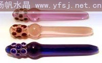 0276 transparent glass crystal phallic ice stick Female G spot back Tong masturbator sex toys