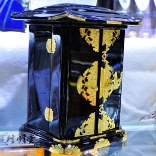 修明堂 定制日本纯手工制作钢琴烤漆唐式小佛龛大黑天财神神龛