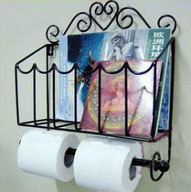 Clear Barn Dumped in the Eurostyle Iron Art Paper Towel Rack Wall Wall-mounted Shelve Bookshelves Bookshelves Magazine Racks