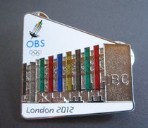 2012 London Olympic Games Badge International Broadcast Centre IBC Media Memorial Chapter Collections OBS PIN