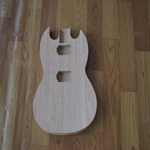 DIY SG guitar mahogany body peach core xylophone body can also be painted
