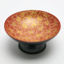 Japanese Edo lacquerware carved filling Qing cup Furugome White wine cup Sake cup 25ml Japanese style wine glass