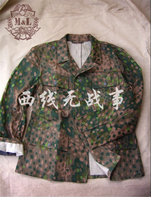 German Elite Dot44 Pea Camouflage Field Uniform Field Pants Spotted Camouflage Suit German Elite Dot44 Pea Camouflage Field Uniform Field Pants Spotted Camouflage Suit