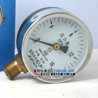 Hongsheng instrument common pressure gauge water pressure gauge hydraulic gauge high pressure gauge Y-60 0-16Mpa