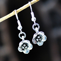 Retro · National Style Original Handmade Jewelry Miao Silver Earrings Womens Jewelry Korean Fashion Earrings Joker