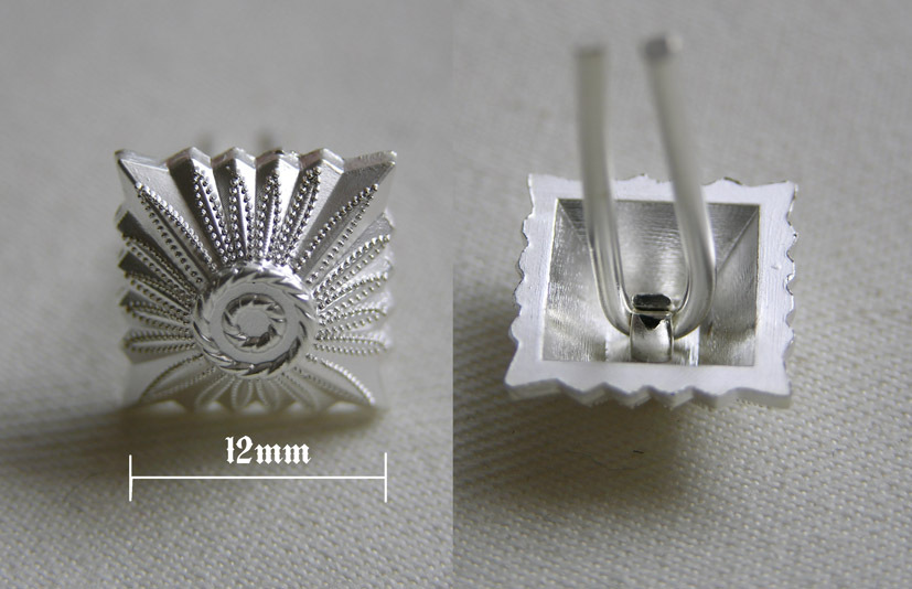 Original Pint Wind van Deutsche Black Bottom Collar Chapter with stars 12mm Prussia Bass Silver Collar Stars