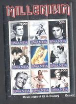 Brigitte Bardor Alan Deron Clark Gable Vivien Li Memorial stamp