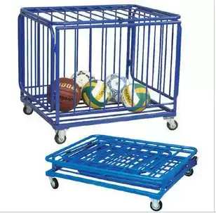 Factory price sales foldable ball cart, ball cage, Basketball, football, volleyball, dribble cart