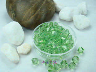 Imported Preciosa Czech crystal DIY beaded olive green-214 3M-8MM diamond beads pointed beads