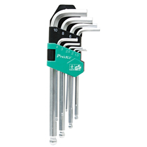 Taiwan Bao Gong HW-229B 9 PCs Long Ball Head Allen Wrench Set Hardware Tool Combination Set