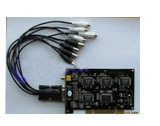 4-channel full real-time audio and video compression card 6802B chip monitoring card (excellent compatibility) CM-4404