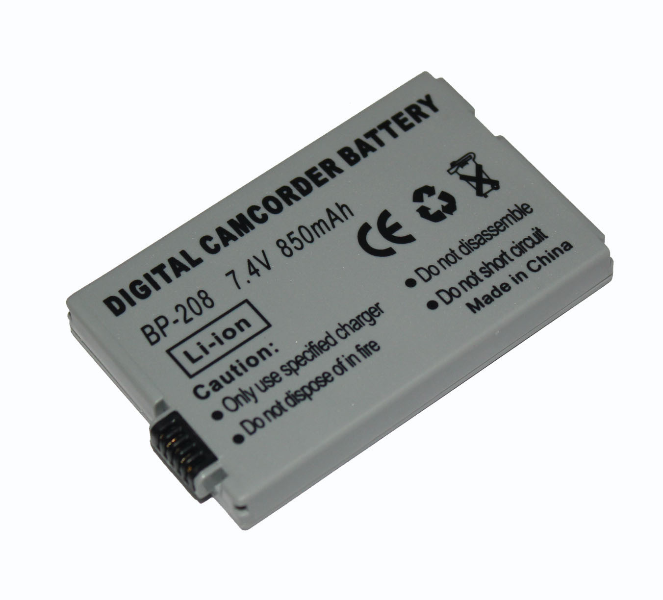 Canon BP-208 lithium battery suitable for DC40 DC50 DC51 DC95 one year warranty