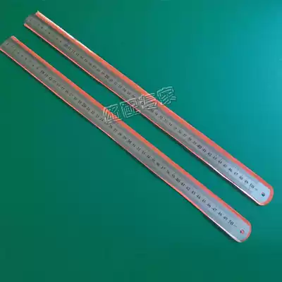 Stainless steel ruler Steel ruler(full length 50 cm metric imperial double-sided